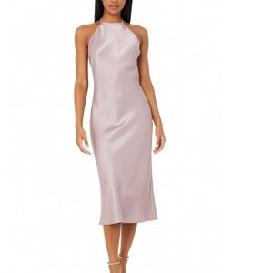 Aritzia Babaton Satin Rose Gold Dress Womens Size Small